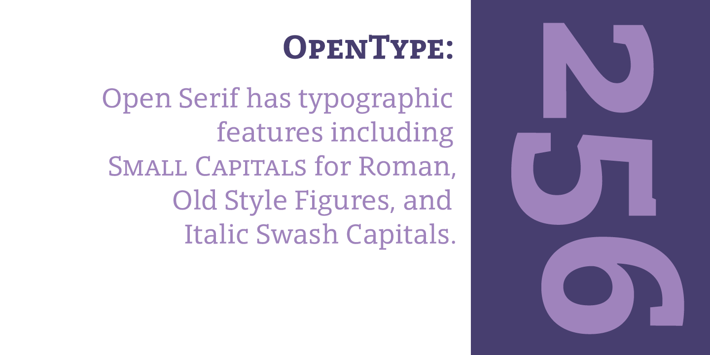 Пример шрифта Open Serif #3